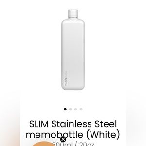 NIB MemoBottle(tm) white 20oz